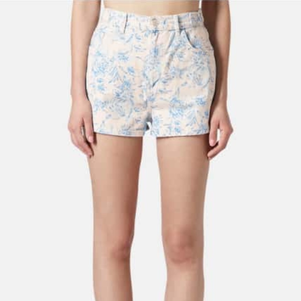 Topshop flower print shorts